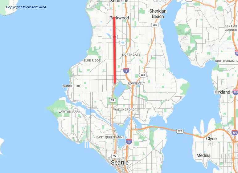 Dangerous Car Accidents North of Seattle Washington on Aurora Ave